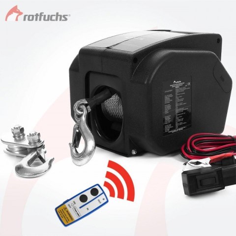 Wciągarka elektryczna samochodowa z pilotem do 4900 kg